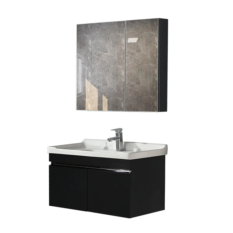 
2021 new waterproof bathroom mirror cabinet bathroom cabinet combination 