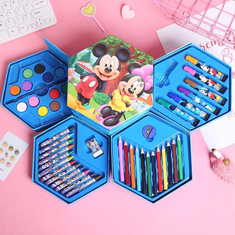 Factory Hot Sales Modern Design Coloring Set Art Supplies Panting Art Stationery Set Wholesale Kids Stationery Art Set