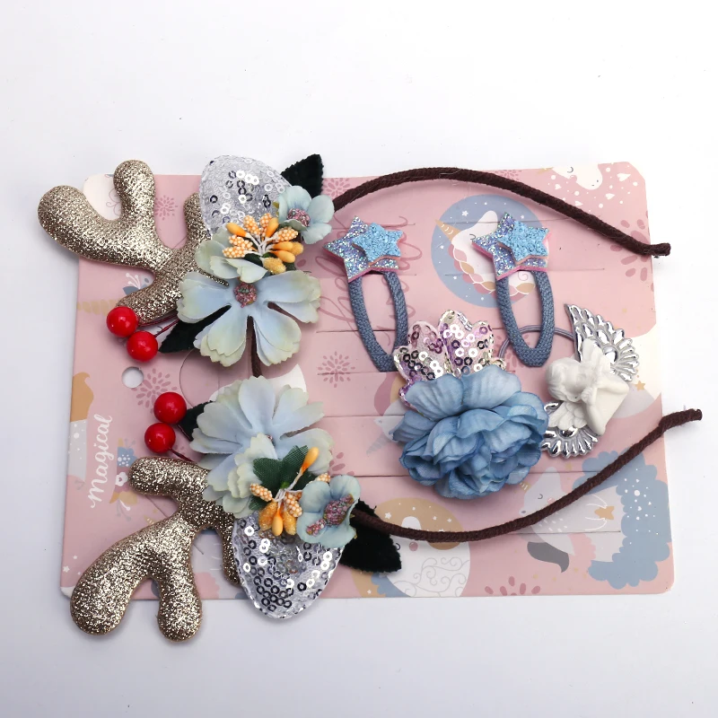 Professional manufacturer Antler headband 5-piece set Christmas antler headband