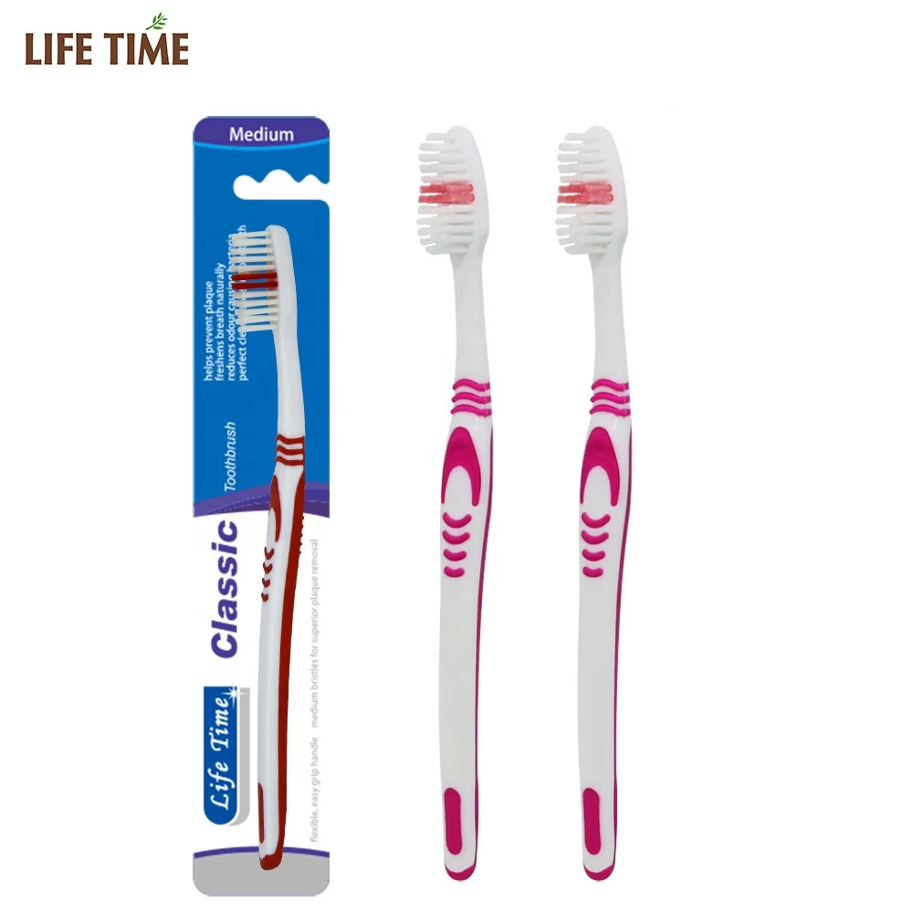 1PK 3PK Anti slip handle  deep lean adult toothbrush OEM toothbrush