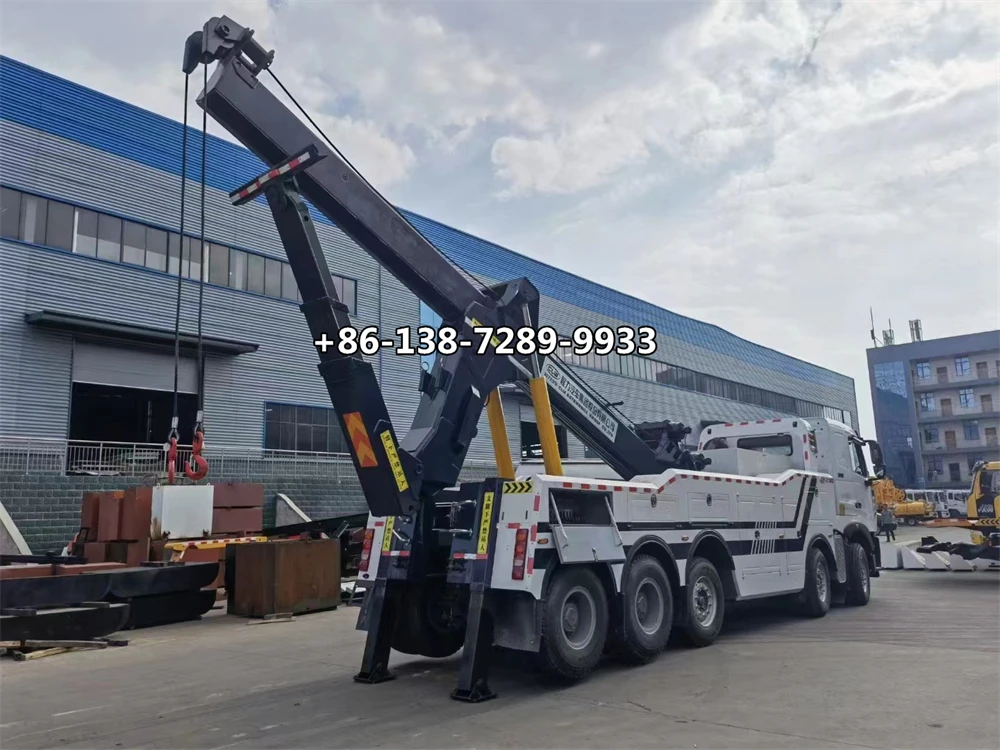 SKD Shacman 30T 40tons 50 tons heavy-duty towing truck wrecker manufacturer 50T hydraulic underlift factory direct price