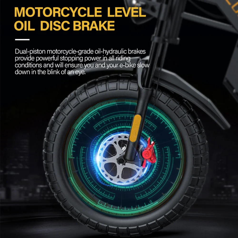 Factory Direct Sales Electric Dirt Bike 1500W Power 48V 25AH 20 inch Fat Tire Off Road Electric Bike Snow Beach Cruiser Bicycle