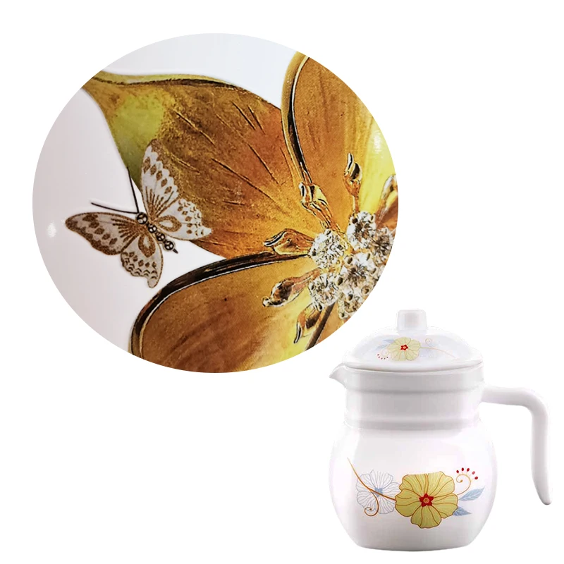 Хит продаж в гуандуне, модная переводная наклейка на заказ, прочная трехмерная Наклейка на воде для стеклянного чайника