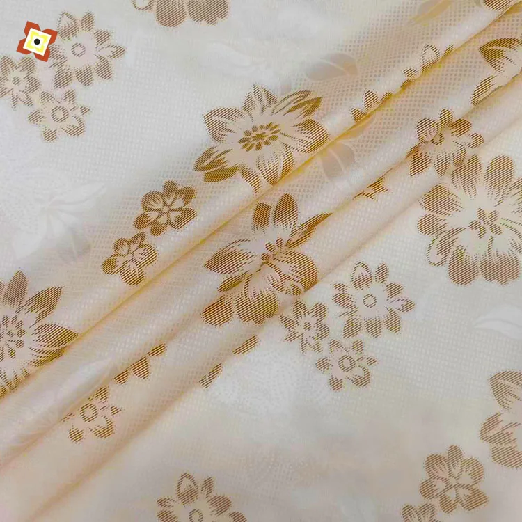 100% polyester gold powder printed mattress fabric warp knitted fabric printed rayon fabric