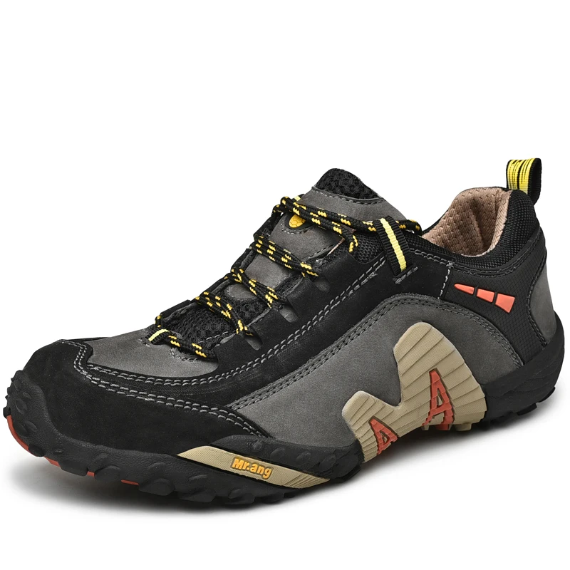 
Wholesale mountain low cut mesh nubuck non-slip men hiking shoes outdoor 