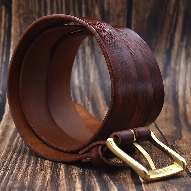Women Fashion Buckle Full Grain Leather Ladies Slim vintage Belt