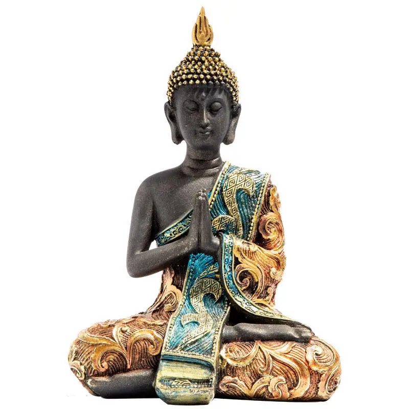Small Size Thai Yoga Mandala Buddha Statue Amitabha Buddha Arts Sculpture polyresin hindu god statue Home Decor indoor