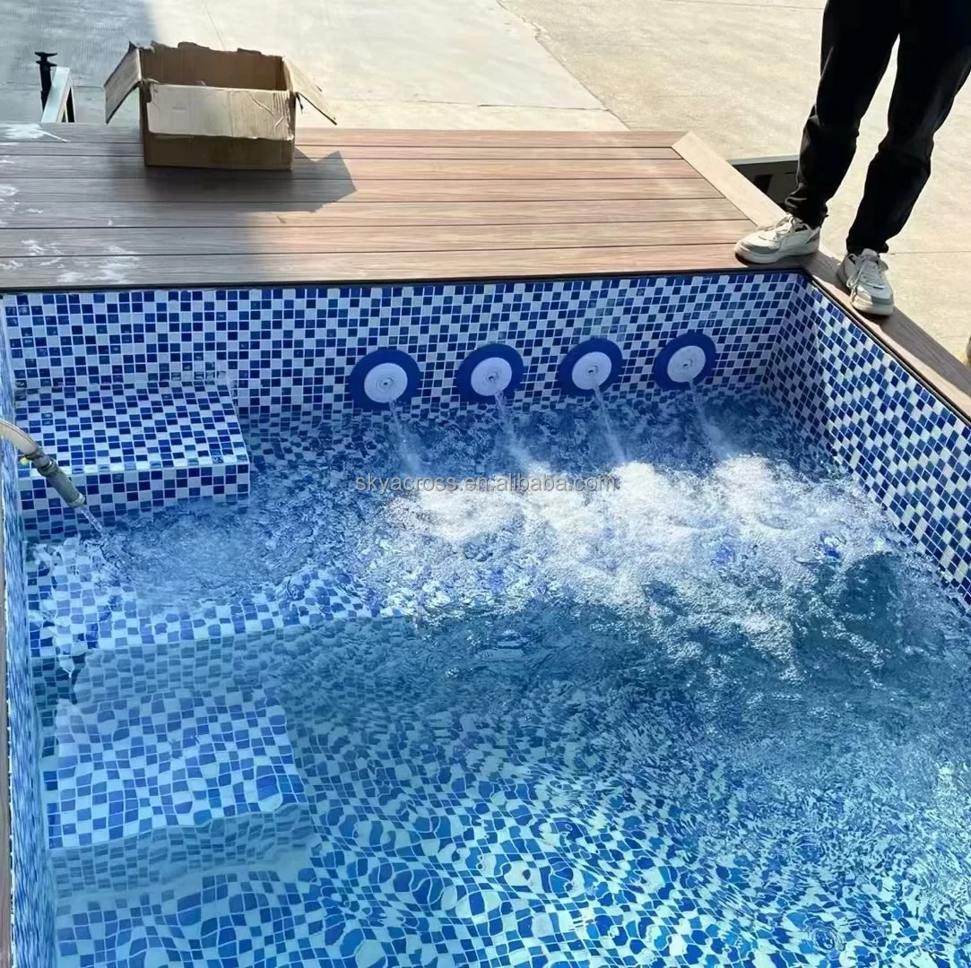 custom outdoor fiberglass ft 20ft 30ft 40ft feet above ground prefab shipping container swimming pool house container pool