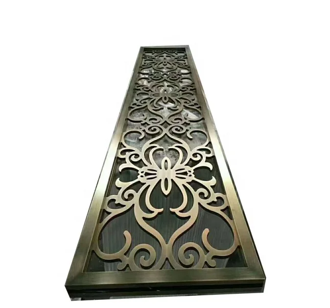 Light luxury wrought iron divider living room partition screen floor office beauty shop decoration Room Divider