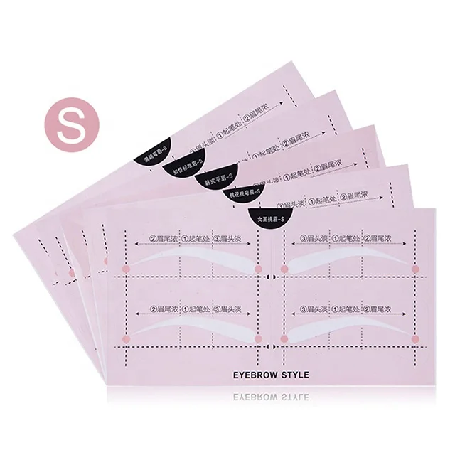 
Hot Sale Eyebrow Shaping Tools Brows Stencils disposable Eyebrow Template 
