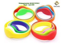 Factory Price Waterproof Passive Writable NFC Bracelet RFID Silicone Wristband