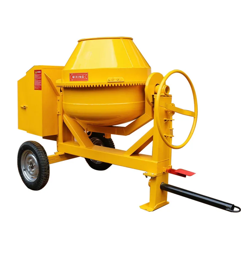 Professional mini portable concrete mixer with diesel engine
