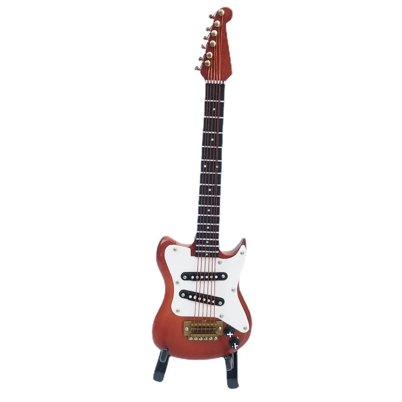 1:6 scale music instrument mini guitar model for miniature decoration
