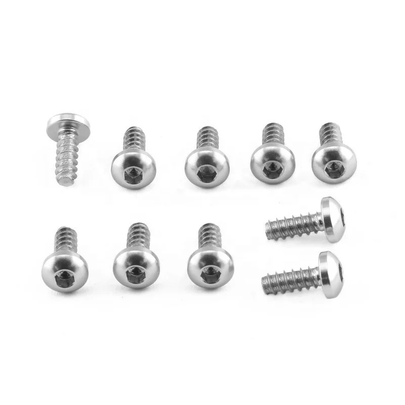 ODM OEM Customized Size TA1 TA2 Titanium Pan Head Cross Recessed Phillips Self Tapping Screw