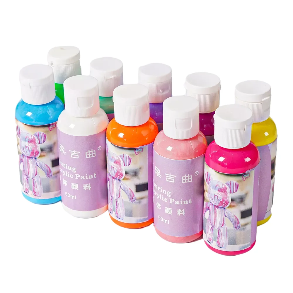 Art Craft Pop Pouring Bottle Liquid DIY Violent Bear 60 ml Fluid Acrylic Paint