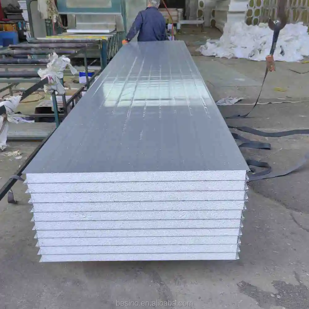 Fireproof Thermal Insulation Eps Sandwich Panel Price Steel Sheet Edged Eps Foam Sandwich Wall&Roof Roof Wall Eps Sandwich Panel