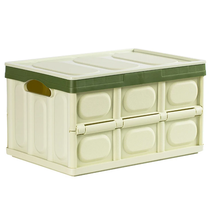 30L / 55L Plastic Durable Collapsible Car Boot Trunk Storage Container Box with Padlock Cover