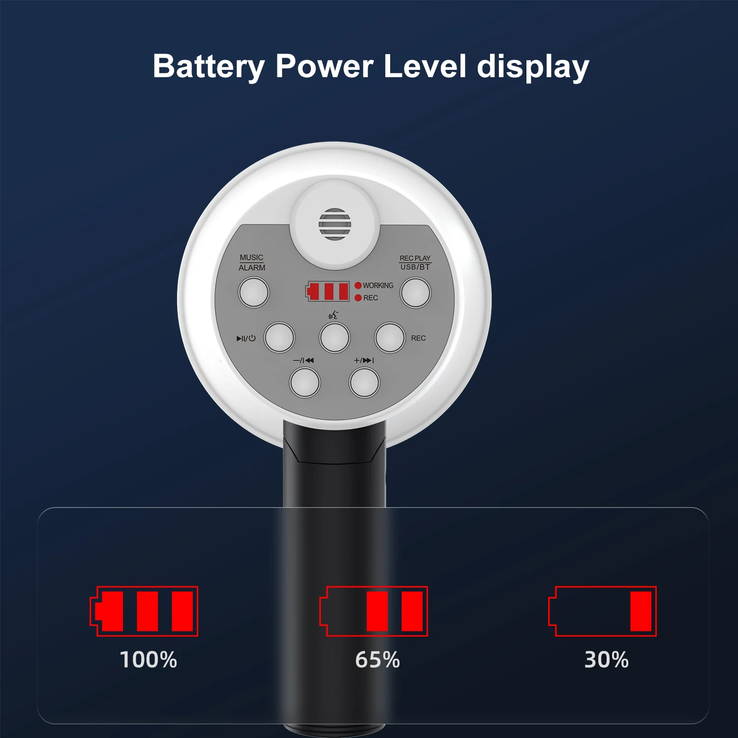 SOAIY S-800PRO Foldable Handheld Megaphone with 1500mAh Rechargeable Battery