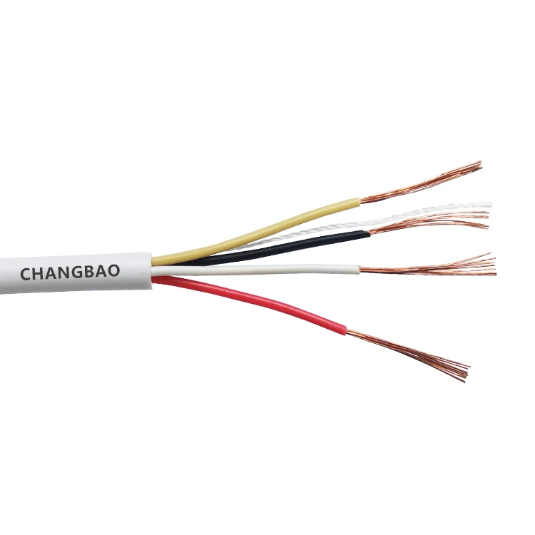 Changbao 12 / 14 / 16 / 18 / 22 AWG Stranded Shielded Unshielded 2C / 4C Security Fire Alarm Cable