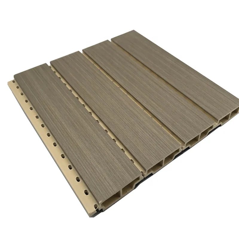 WPC  sound proof wpc  wall panel wood pvc composite fluted wall panel