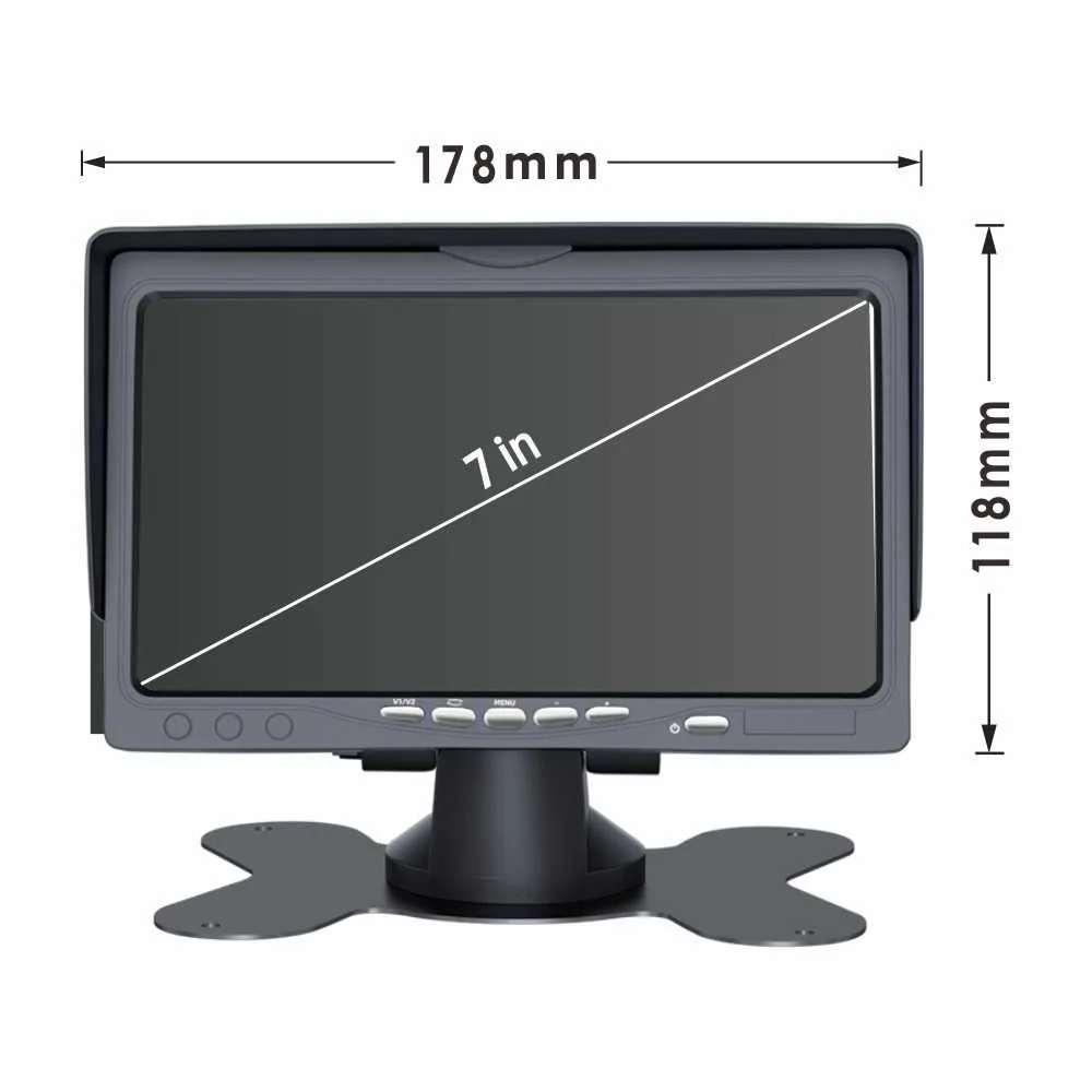 7inch Lcd Monitor With Vga Av Input Universal Customizable Mini Monitor