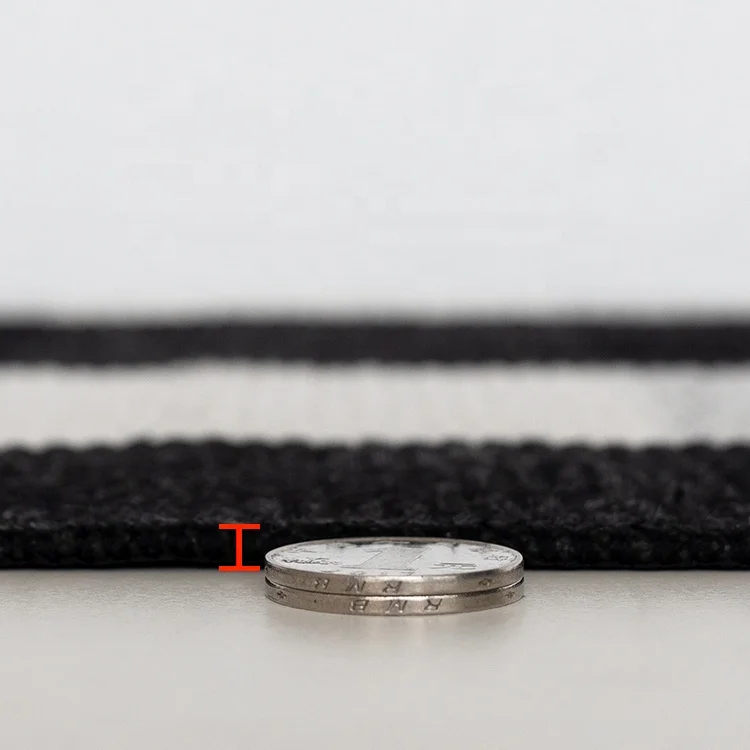 cheap wholesale 70x110 indoor outdoor machine washable durable small black and white buffalo checked coir layering doormat