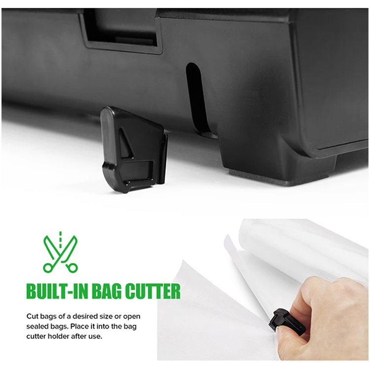 VS6601M DC/AC Compatible High Speed Continuous Sealing Compact Vacuum Sealer Machine with Digital Scale