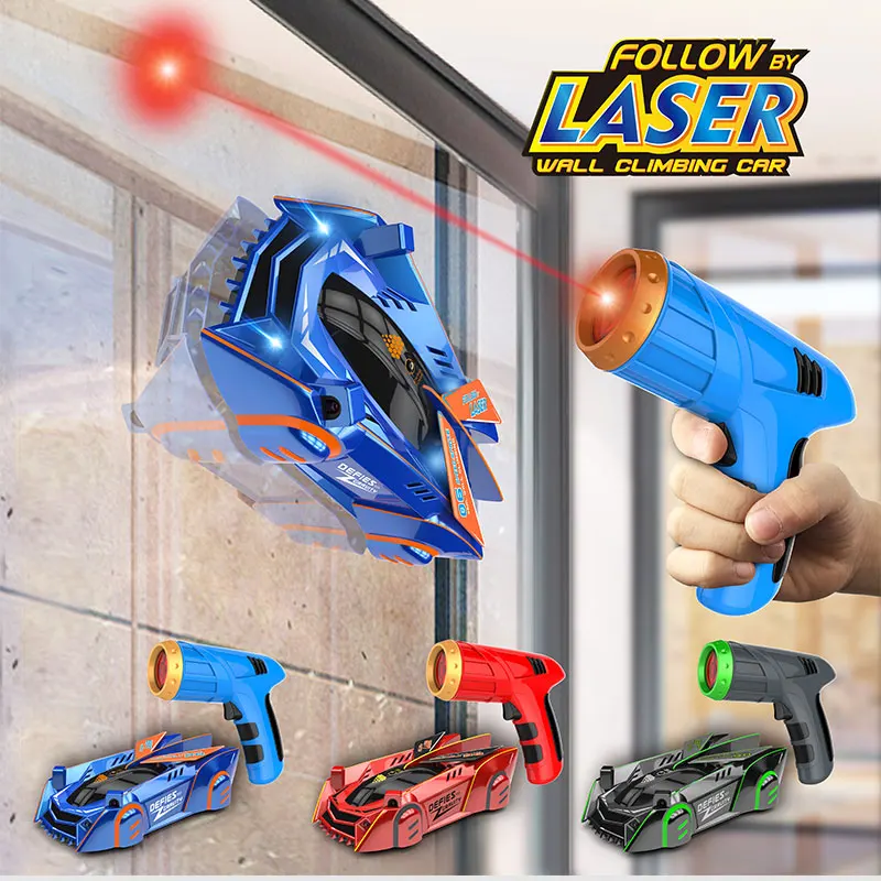Flytec Stunt drift RC car anti-gravity tracking light induction   infrared laser tracking ceiling wall climbing RC Car