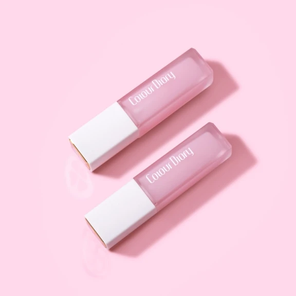 Custom Private Label Colour Diary Flower Dew Crystal Hydrating Lip Gloss Oil Nourishing Repairing Lip Glow Oil Plumper Vegan