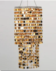 Hot sale  event decor  decoration sequin PVC  chandelier