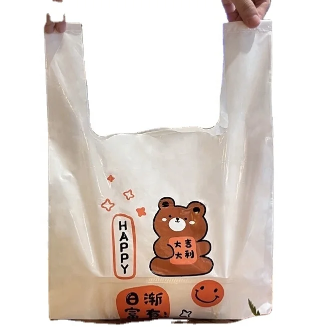 Wholesale transparent t shirt bags on roll t shirt bags sealing and cutting machine