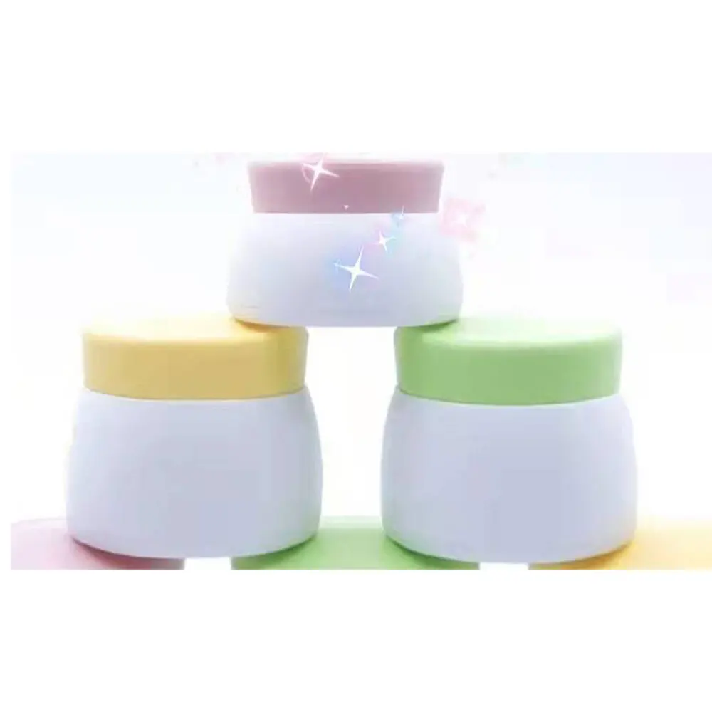 Stock Plastic PP White Frosted empty 15g 30g 50g cosmetic drug packaging bottles cream jar for Baby face cream