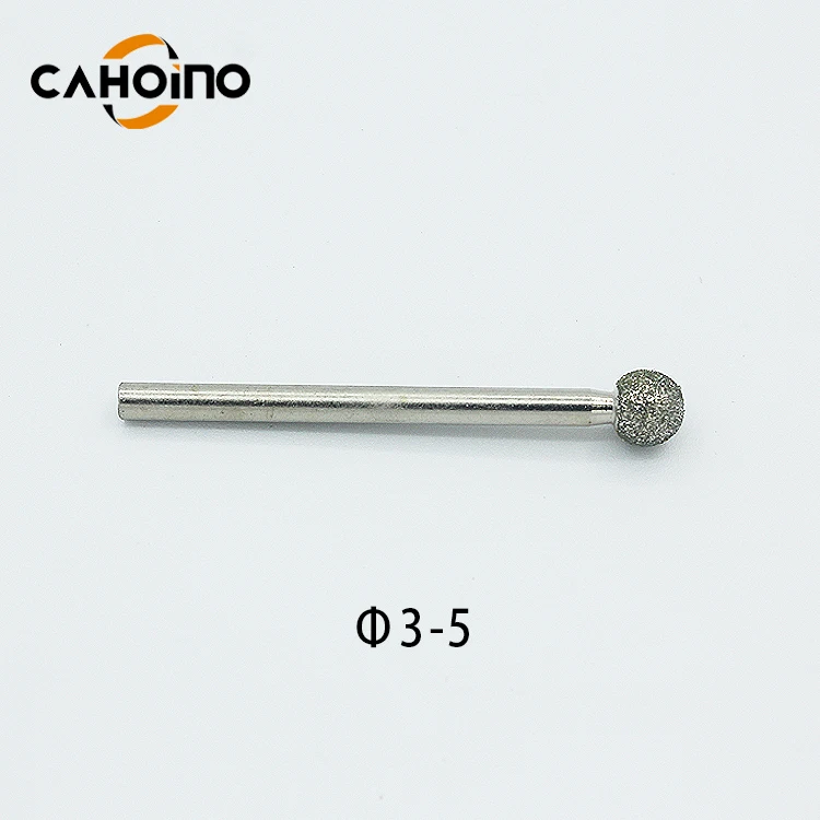 Manufacturer 3MM shank Electroplated  Mounted Points Diamond Grinding Head Coated  Shank a ball  for Dreme