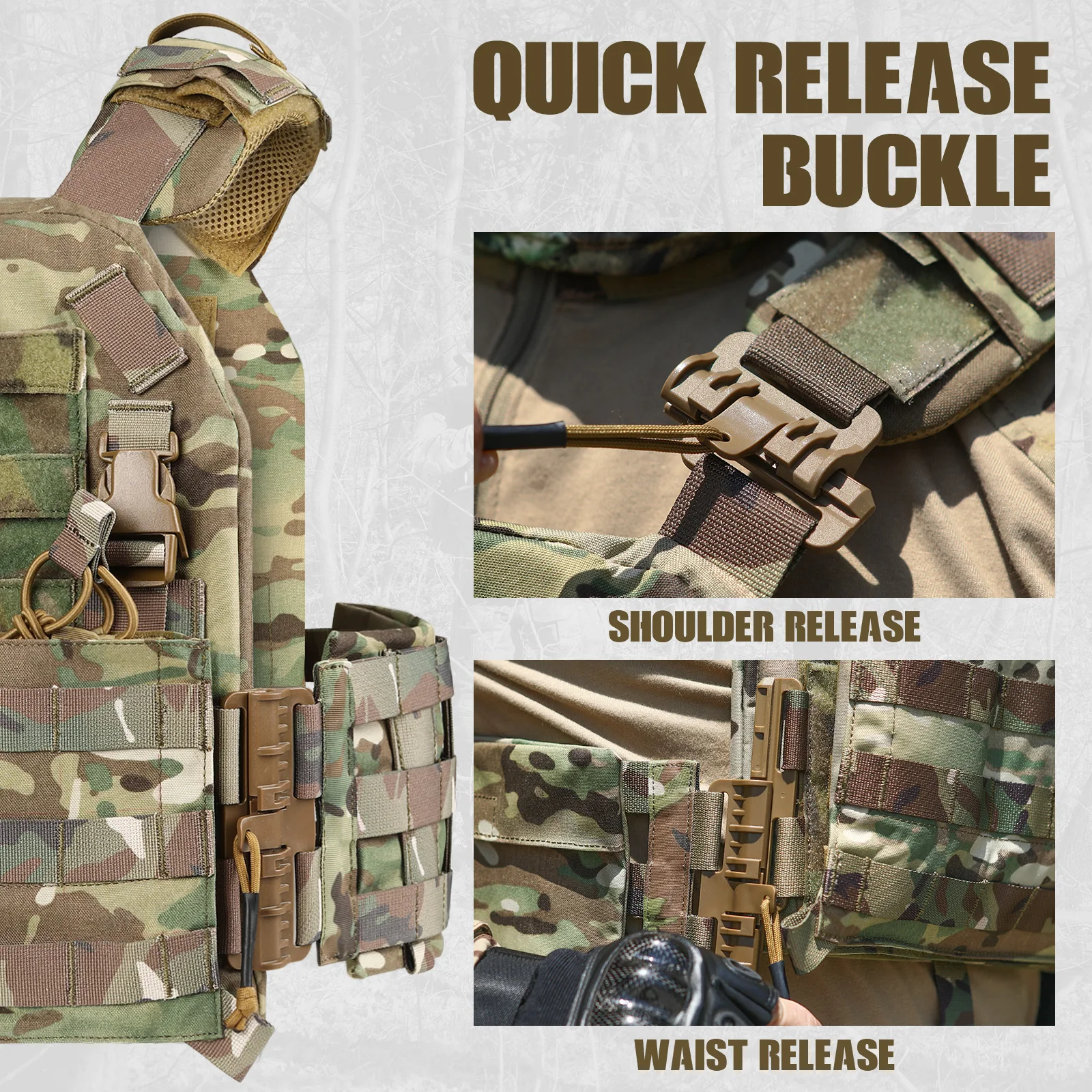 PTG Hot Sale Customized 500D Nylon Plate Carrier Light Weight Outdoor Crossfitness Chaleco Tactico 501 Tactical Vest