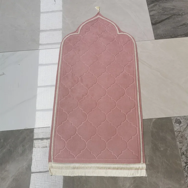 Matt Velvet Thick Muslim Islamic Ramadan Special Shape Set Gift Adult Kids Sizes Thick Prayer Mat