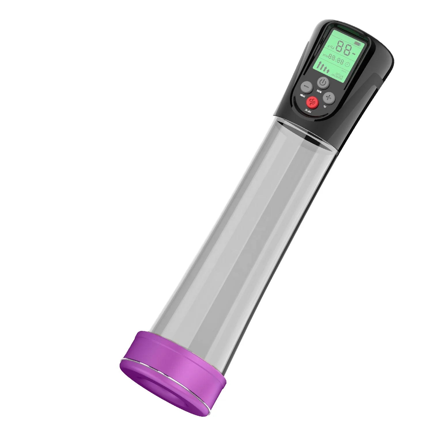 Male sex toys USB rechargeable smart automatic LCD digital display penis pump enlargement with timer