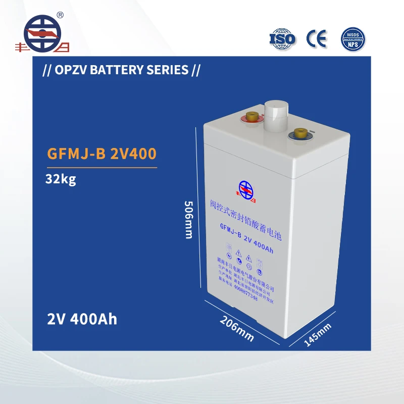 OPZV 2V 400ah трубчатая гелевая батарея Высокоэффективная свинцово-кислотная 1000Ah 3000ah для солнечной энергетической