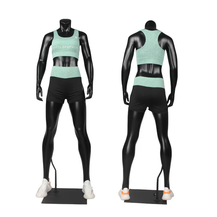 headless sporting muscle manikin male mannequin with hands on back