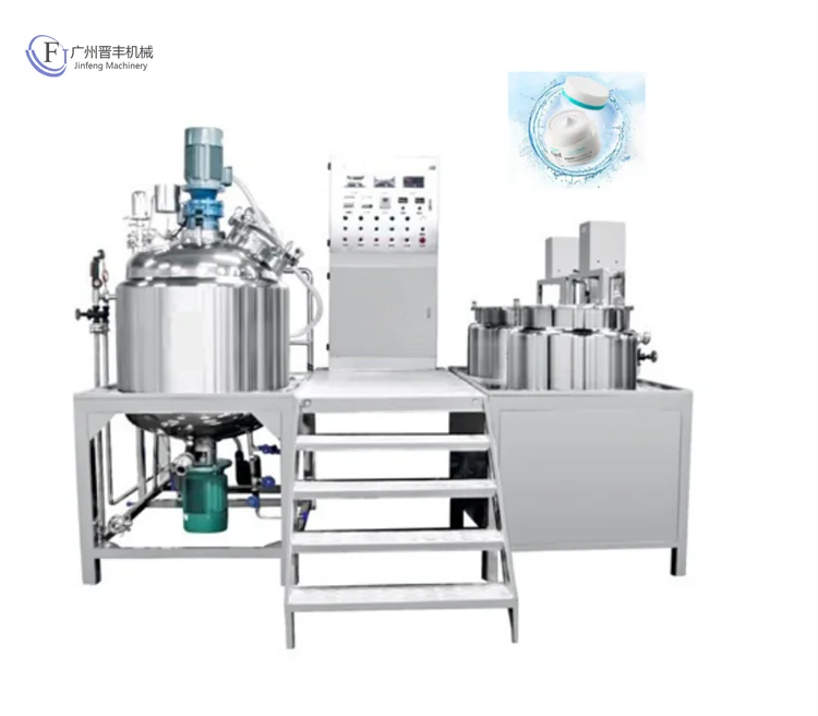 Hot Sale Fixed Type Vacuum Homogenizing Emulsifying Machine Shampoo Cream Chemical Machinery Equipment