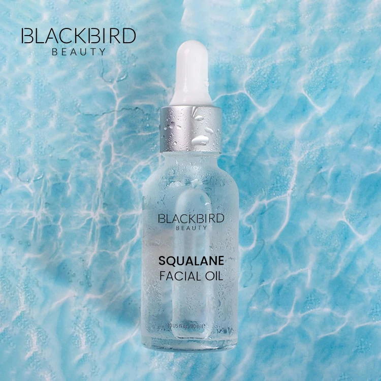 Private Label Organic Anti Aging Squalane Face Oil Serum Korean Luxury Customized Logo Facial Oil