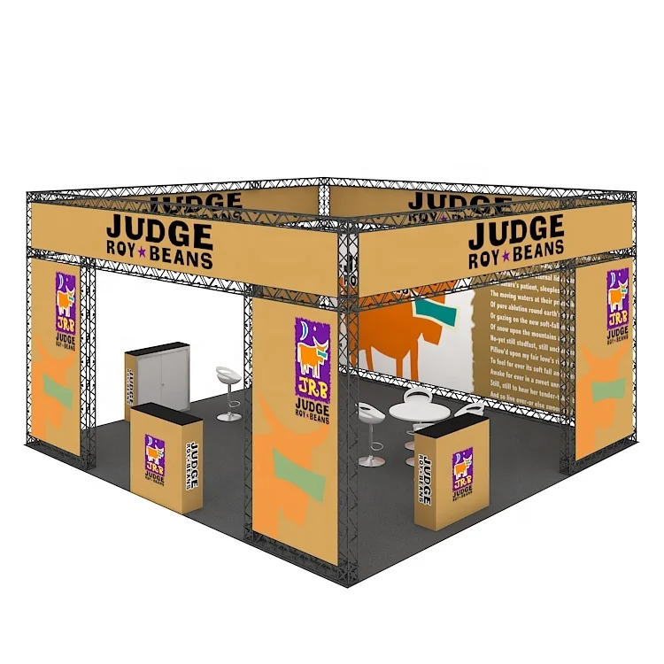 
 Выставок Высокое качество Простая установка Торговая выставка событие портативный складной выставочного алюминиевого полный цвет картона кейс из полиэстера  