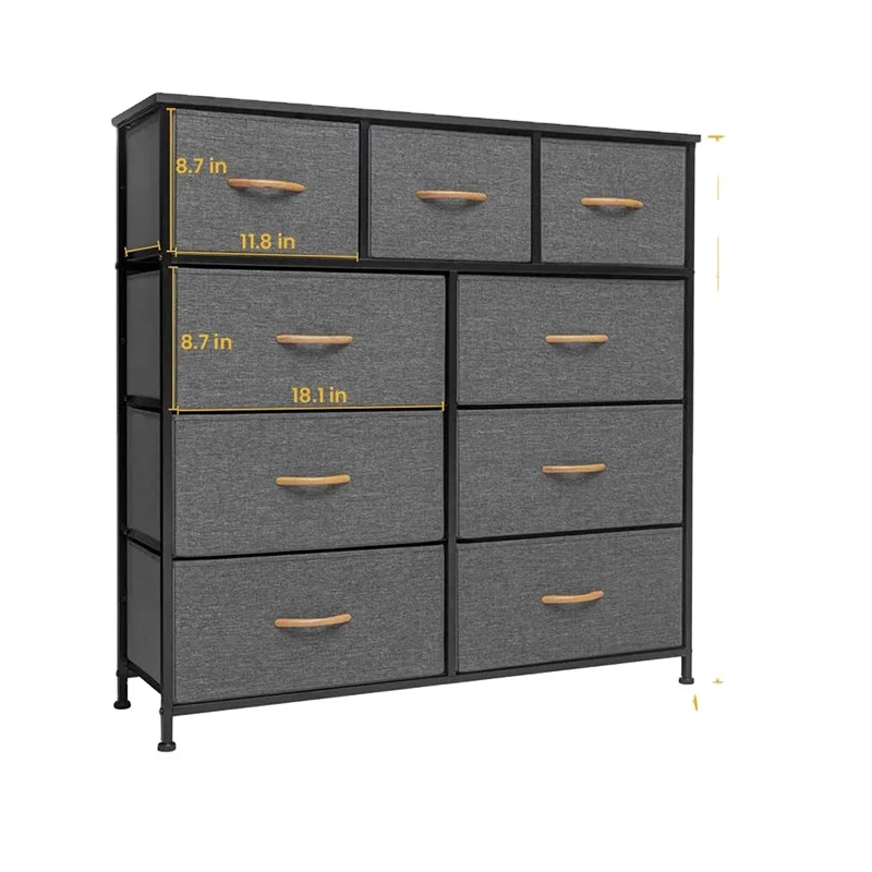 Деревянный ящик из ДСП в современном стиле, 9 слоев, нетканый шкаф для хранения игрушек, детский шкаф