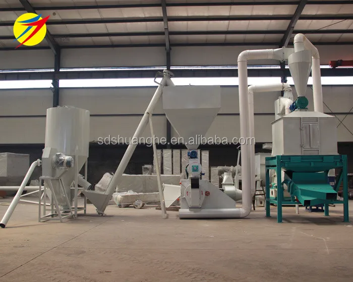germany poultry feed production line machine for sale with 1T/H capacity