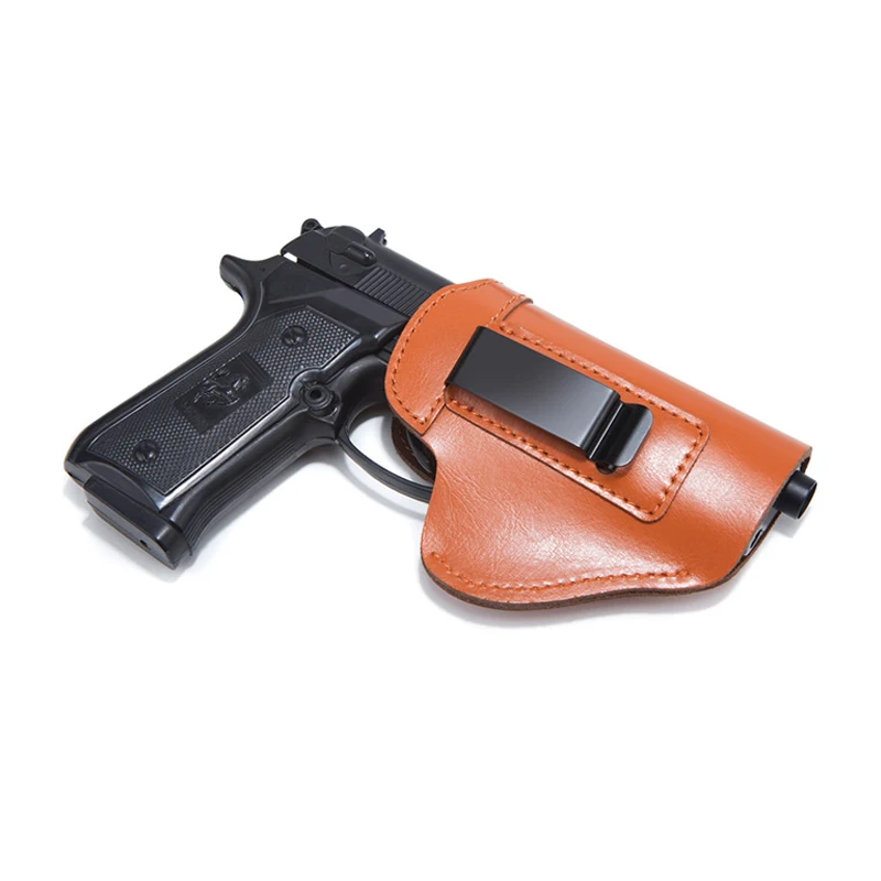 Amazon Hot sale Leather Holster Concealed Genuine Leather Gun Holster for Glock 17/19/26/45 Sig Sauer P226