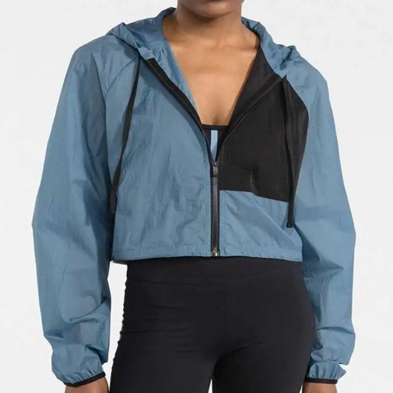 New Design100% Polyamide Sport Dropped Adjust Hem and Elasticated Cuff  Lightweight Windproof Sun Protection Jacket For women