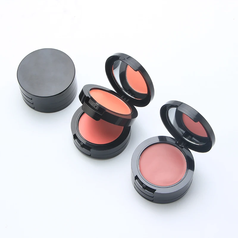 3 In 1 Cream Blush Vegan Makeup Palette with Blush on Printed Logo Long Lasting Cream Blush Palette Private Label