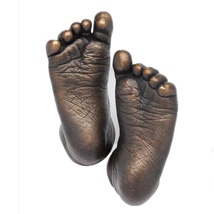 New private label 3D hand anniversary souvenir DIY molding powder clay gifts hand casting kit