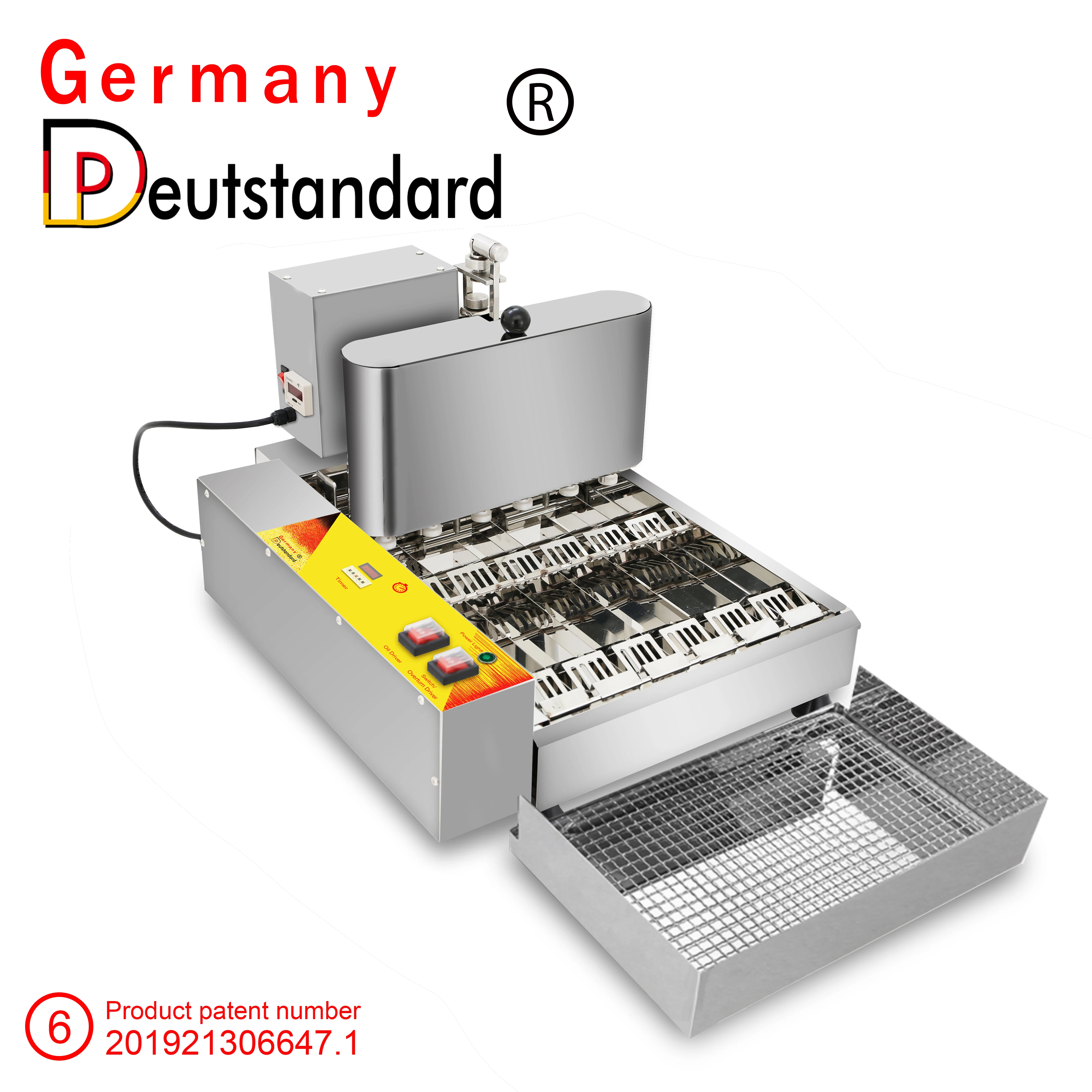 Germany deustandard factory price snack machine donut maker with 6 rows support for custom
