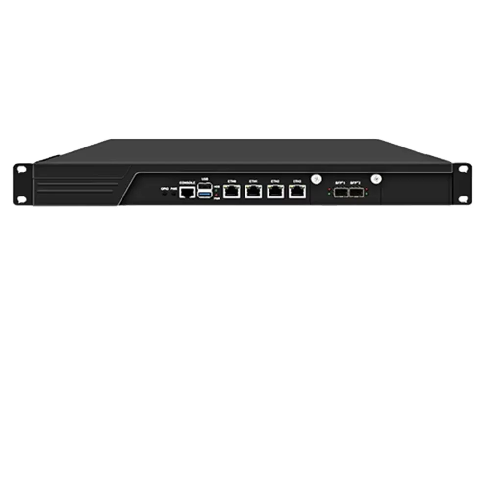 1U Rack Firewall Appliance 2x10G SFP+ 4x i226-V 2.5G Intel i3-N305 N100 DDR5 mSATA Network Router Mini PC Server AES-NI