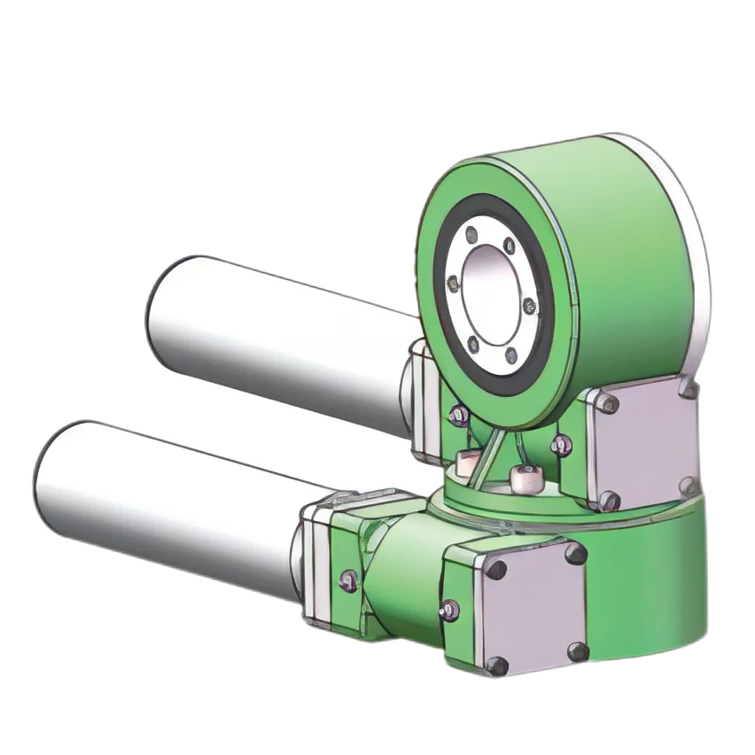Dual Axis Svh3 Slewing Drive with 24VDC Motor for Small Solar Tracker
